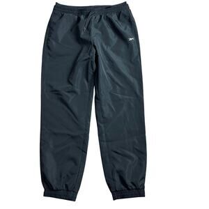 NWT Reebok Womens Athletic Pants Size Large Black Windbreaker Track Jogger